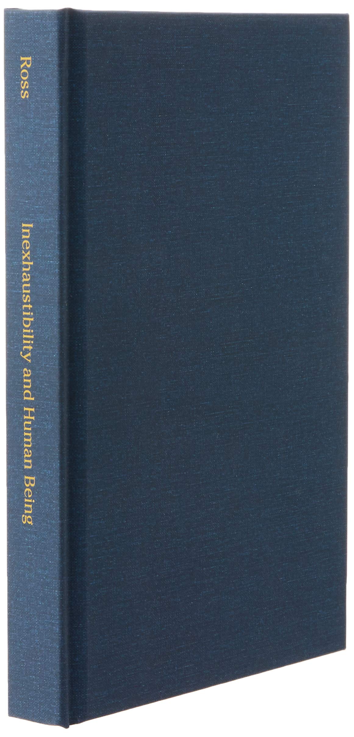 Buy Inexhaustibility and Human Being: An Essay on Locality by St — BookShops.in