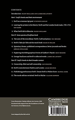 Jonathan Swift and the Eighteenth-Century Book | by Paddy Bullard | James McLaverty | ‎ Cambridge University Press | ‎ English view 3
