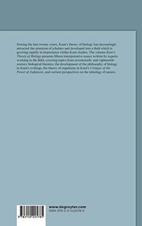 Kant's Theory of Biology – Ina Goy – de Gruyter view 3