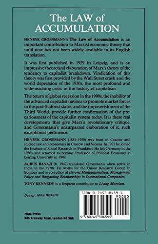 The Law of Accumulation and Breakdown of the Capitalist System (English, Henryk Grossmann | Jairus Banaji | Tony Kennedy) view 3