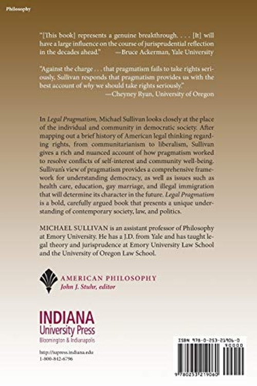 Legal Pragmatism: Community, Rights, and Democracy – Michael Sullivan view 3