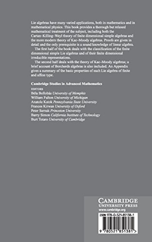 Lie Algebras of Finite and Affine Type – Roger Carter view 3