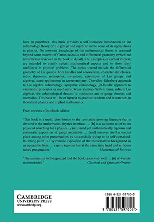 Lie Groups, Lie Algebras, Cohomology and some Applications in Physics – Jose A. de Azcarraga view 3