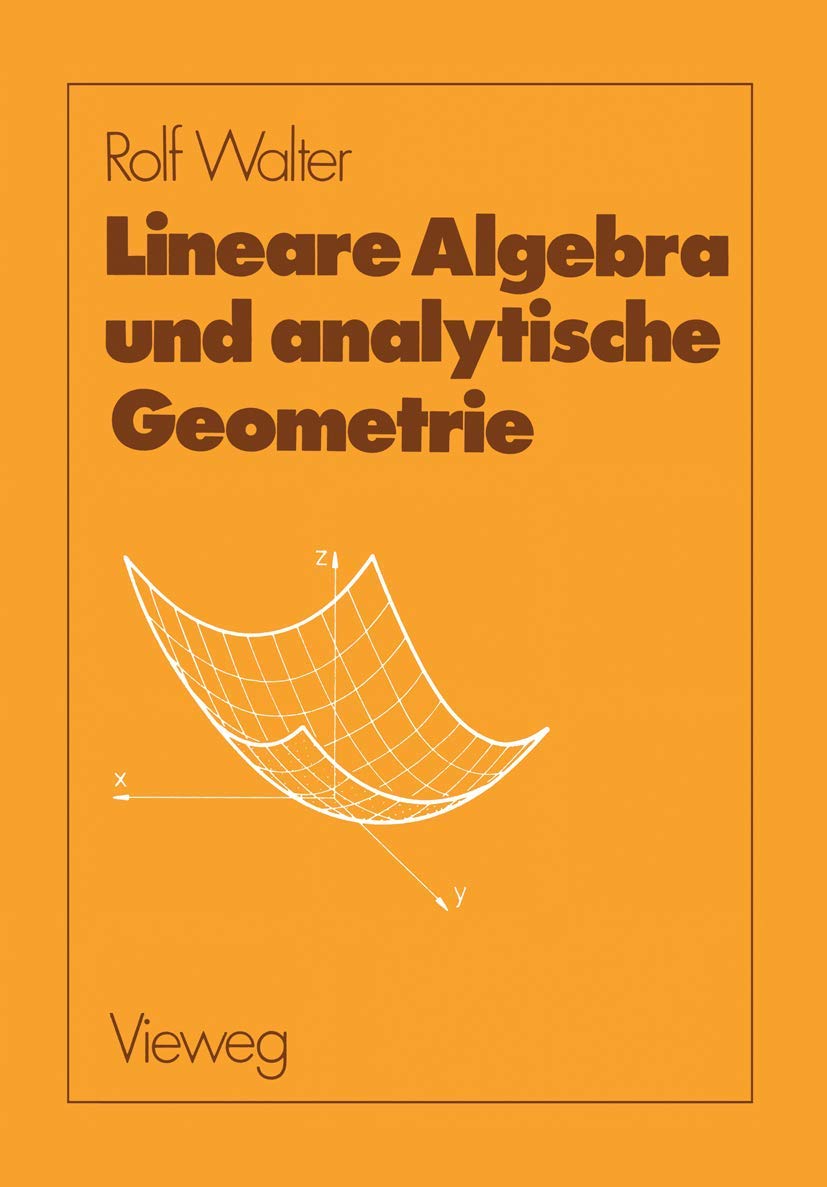 Buy Lineare Algebra und analytische Geometrie — BookShops.in