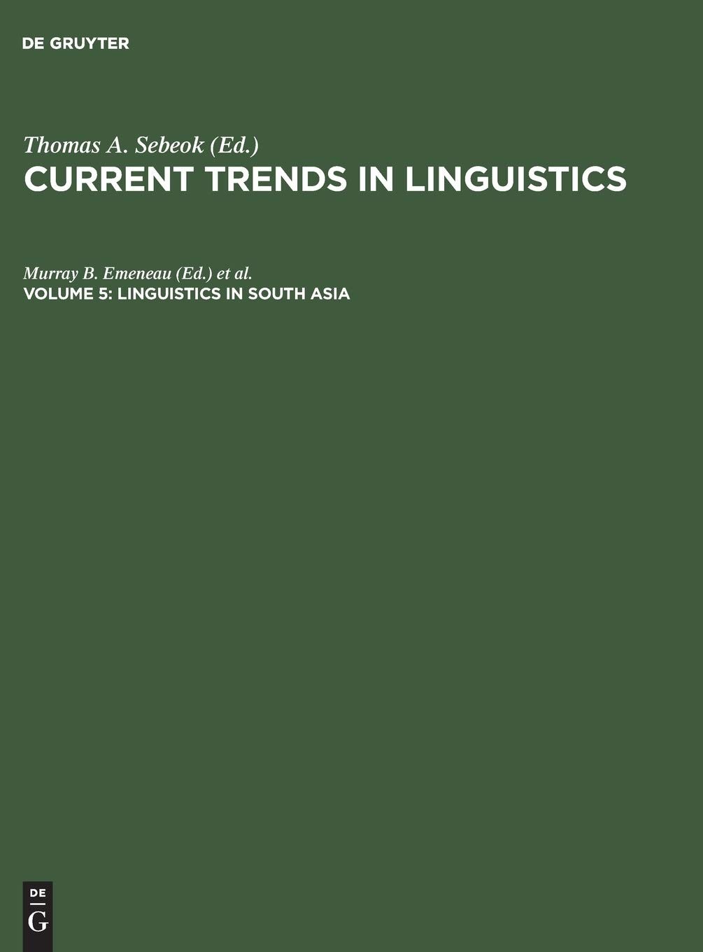 Buy Linguistics in South Asia (English, Murray B. Emeneau | Charles A. Fergusson) — BookShops.in