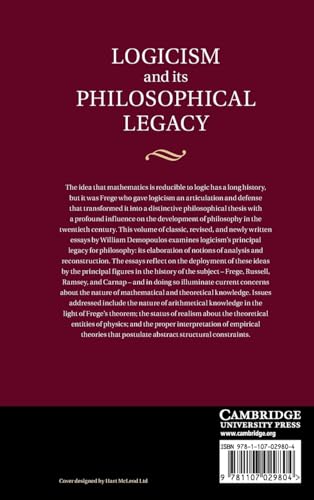 Logicism and its Philosophical Legacy view 3