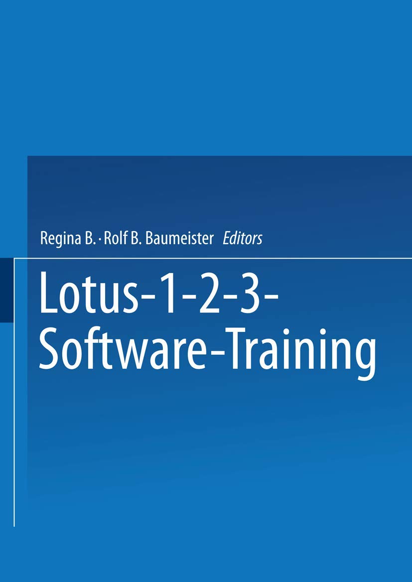 Buy Lotus 1-2-3 Software Training by Detlef Krusekopf — BookShops.in
