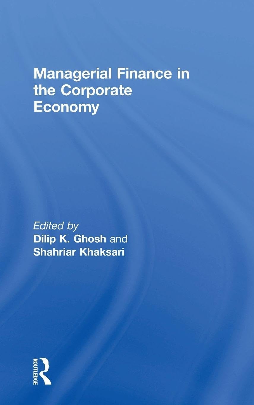 Buy Managerial Finance in the Corporate Economy (English, Ghosh Dilip K.) โ BookShops.in