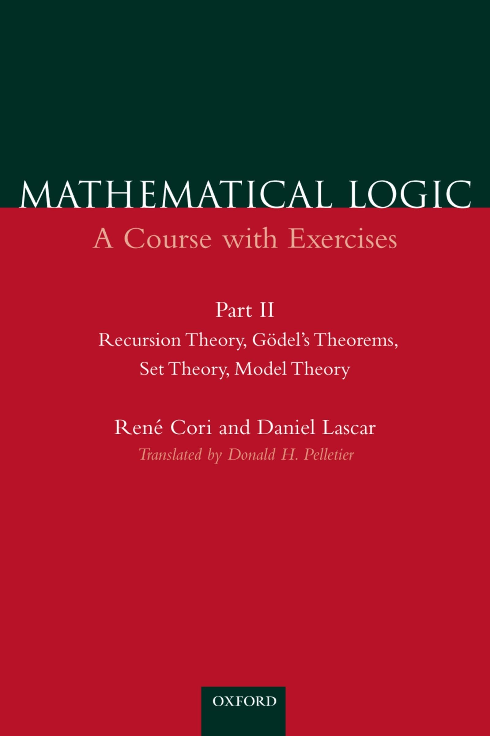 Buy Mathematical Logic: A Course With Exercises by Rene Cori — BookShops.in