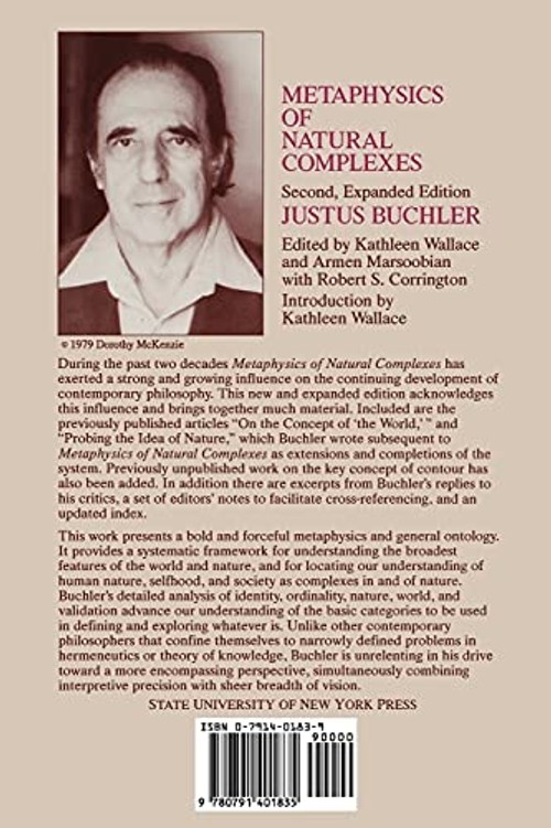 Metaphysics of Natural Complexes by Justus Buchler – SUNY Press Hardcover view 3