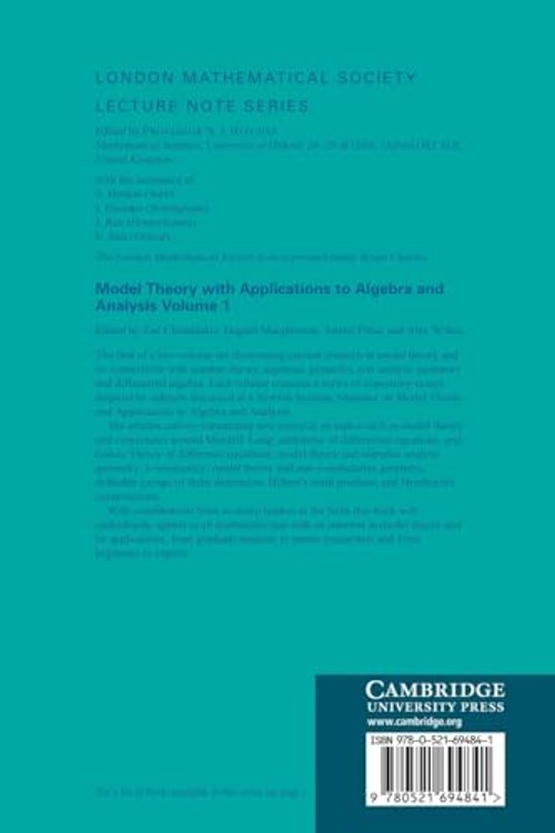 Model Theory with Applications to Algebra and Analysis – Cambridge University Press view 3