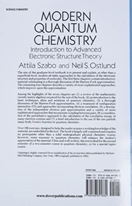 Modern Quantum Chemistry – Attila Szabo view 3