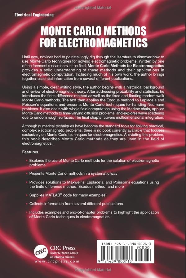 Monte Carlo Methods for Electromagnetics – Computational Electromagnetics Textbook view 3
