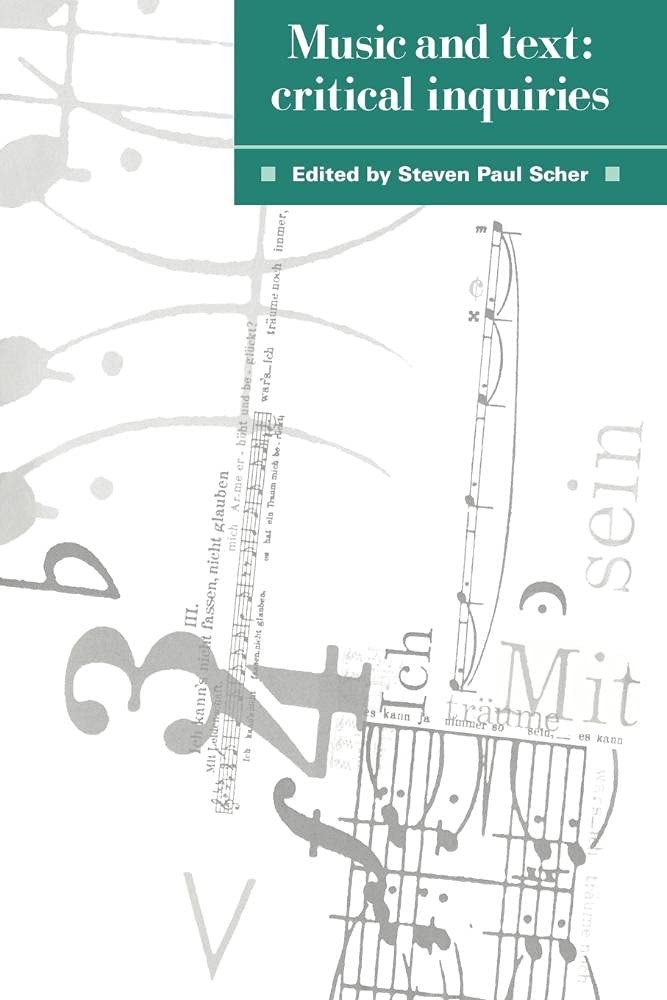 Buy Music and Text (English, Steven Paul Scher | Scher Steven Paul) — BookShops.in