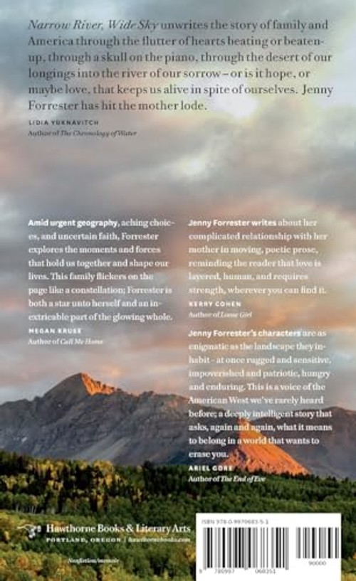 Narrow River, Wide Sky: A Memoir by Jenny Forrester – Book Cover view 3
