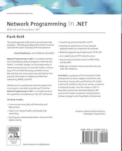Network Programming in .NET: With C# and Visual Basic .NET – Fiach Reid view 3
