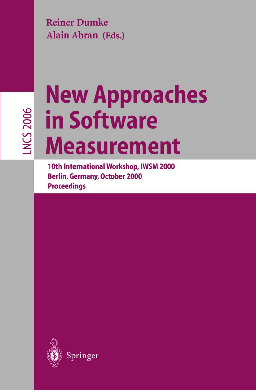 Buy New Approaches in Software Measurement: 10th International W — BookShops.in