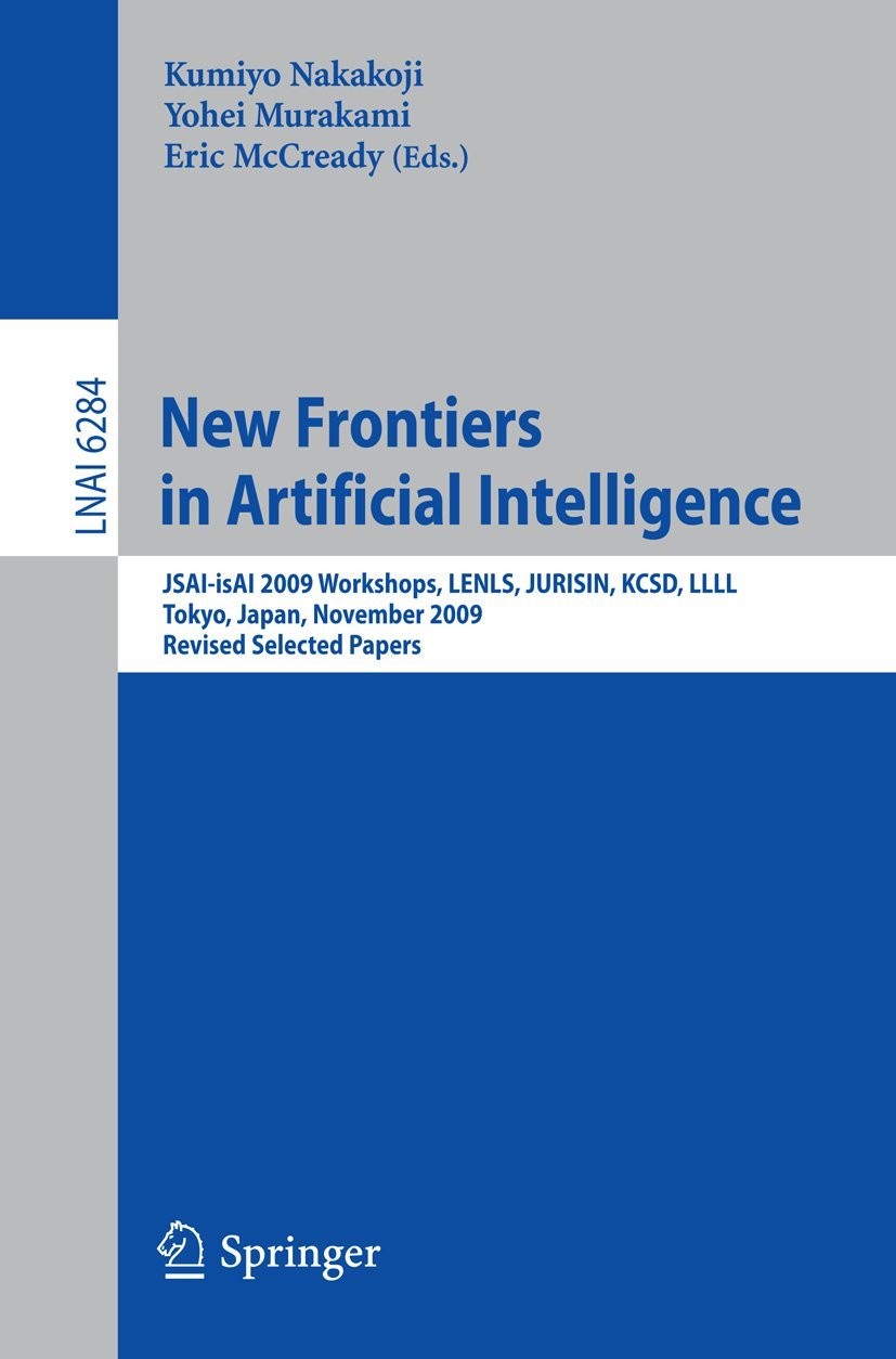 Buy New Frontiers in Artificial Intelligence (English, Kumiyo Nakakoji | Yohei Murakami | Elin McCready) — BookShops.in