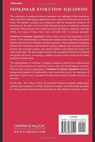 Nonlinear Evolution Equations: Monograms and Surveys in Pure and Applied Mathematics (CHAPMAN & HALL/CRC MONOGRAPHS AND SURVEYS IN PURE AND APPLIED MATHEMATICS) view 2