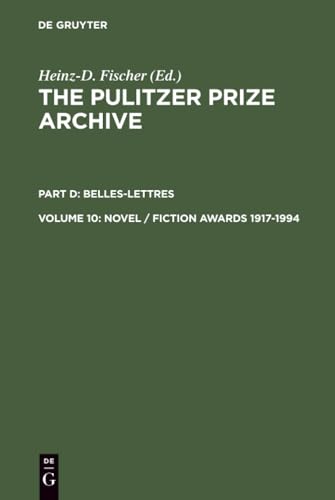 Novel / Fiction Awards 1917-1994: 10 (Pulitzer Prize Archive) view 2