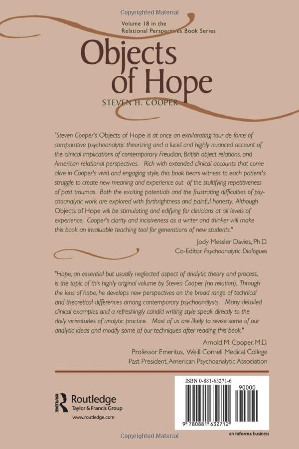 Objects of Hope by Steven H. Cooper – Routledge Psychoanalysis view 3