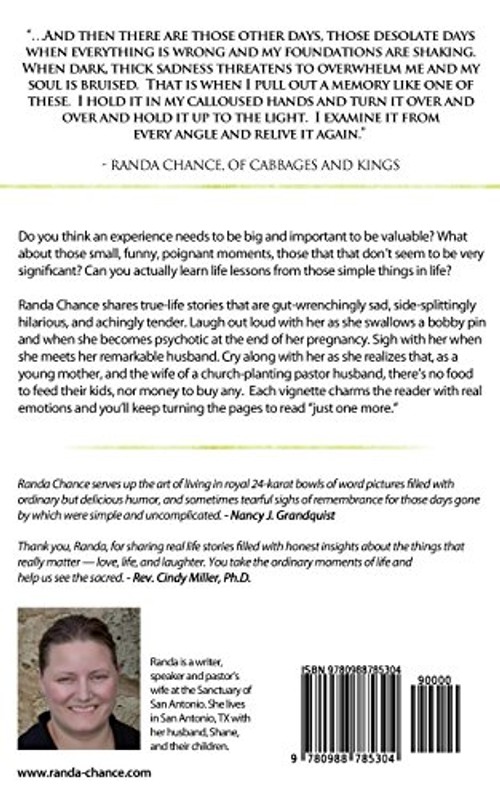 Of Cabbages and Kings: True Short Stories by Randa M. Chance view 3