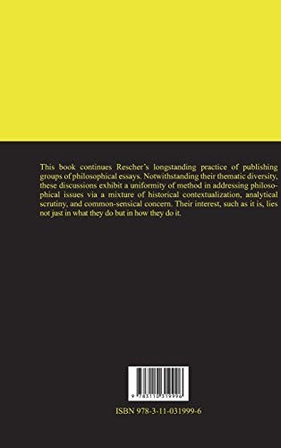 On the Nature of Philosophy and Other Philosophical Essays (English, Nicholas Rescher) view 3