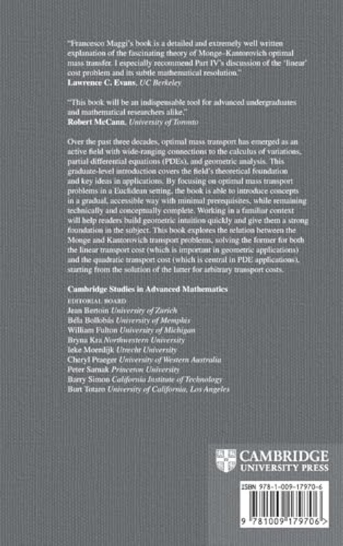 Optimal Mass Transport on Euclidean Spaces – Francesco Maggi view 3