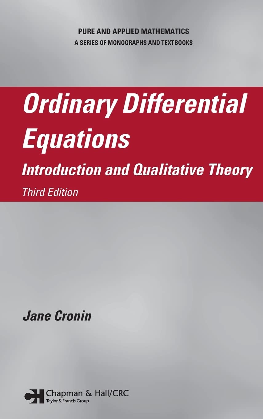 Buy Ordinary Differential Equations by Jane Cronin — BookShops.in