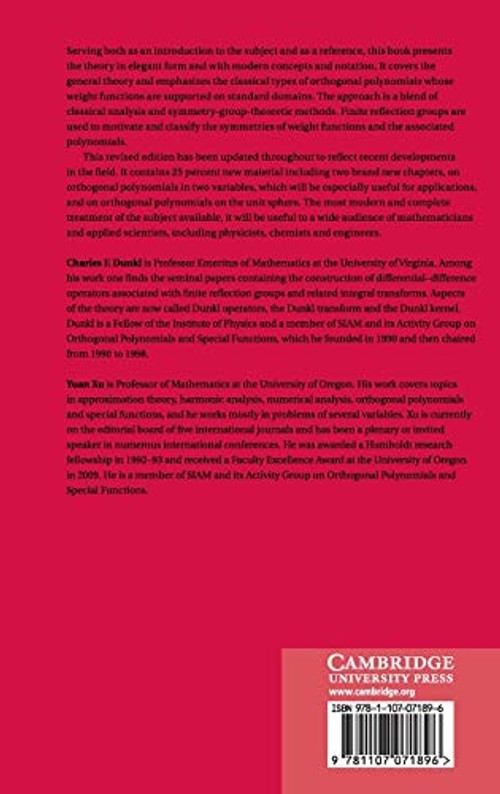 Orthogonal Polynomials of Several Variables – Charles F. Dunkl view 3