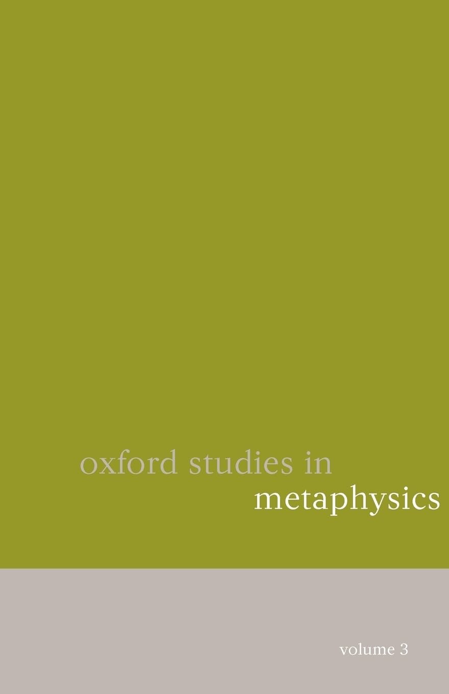 Buy Oxford Studies in Metaphysics: by Dean Zimmerman — BookShops.in