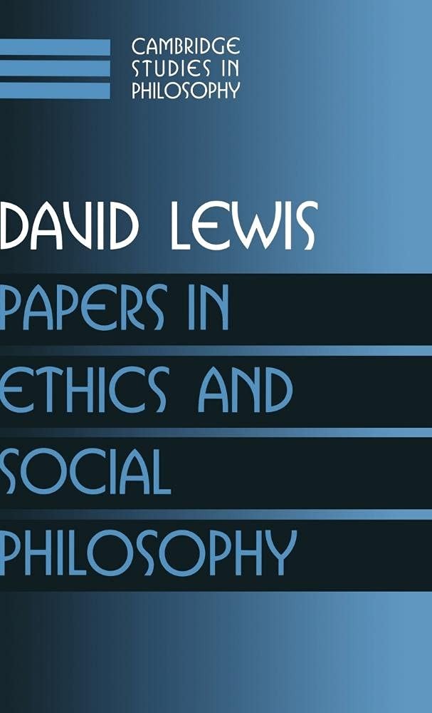 Buy Papers in Ethics and Social Philosophy (English, David K. Lewis) — BookShops.in
