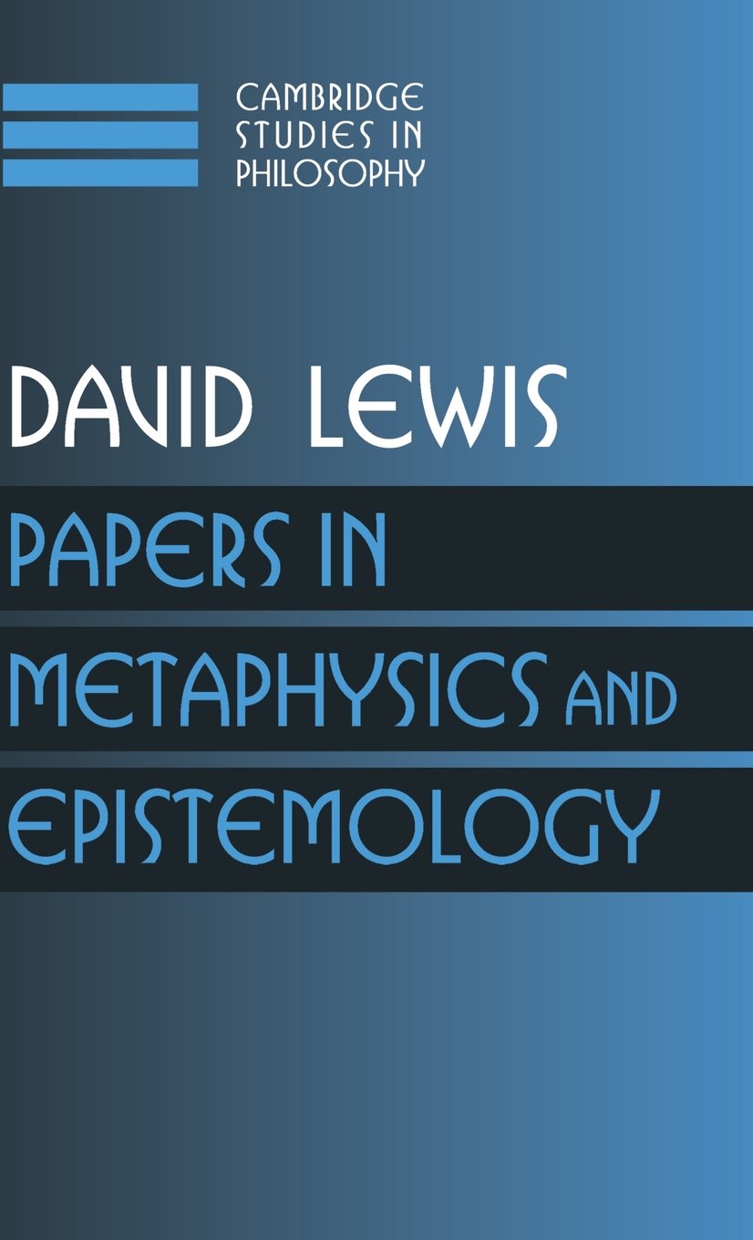 Buy Papers in Metaphysics and Epistemology by David Lewis — BookShops.in