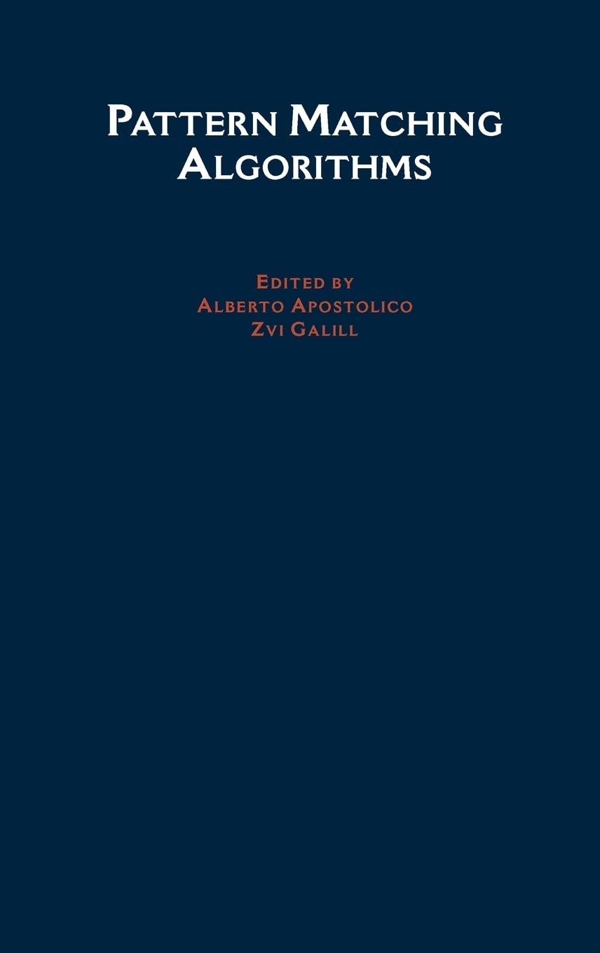 Buy Pattern Matching Algorithms by Galil Apostolico — BookShops.in