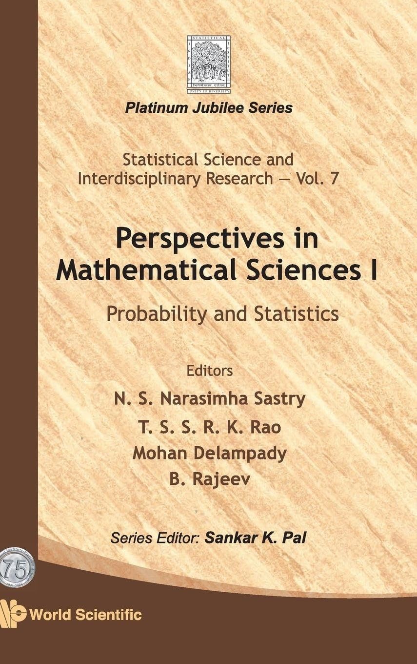 Buy Perspectives in Mathematical Science I (English, N. S. Narasimha Sastry | Mohan Delampady | B. Rajeev) — BookShops.in