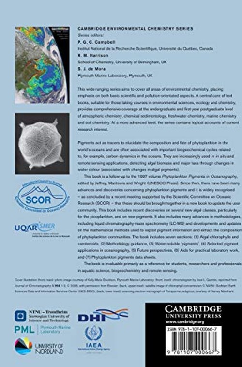 PHYTOPLANKTON PIGMENTS: Characterization, Chemotaxonomy and Applications in Oceanography by Suzanne Roy – Cambridge University Press view 3