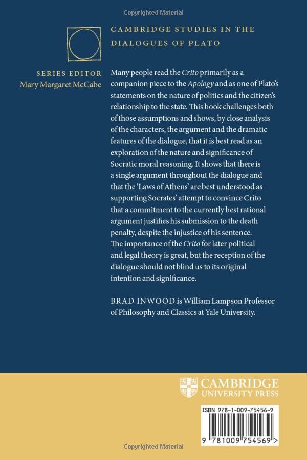 Plato's Crito (Cambridge Studies in the Dialogues of Plato) view 3