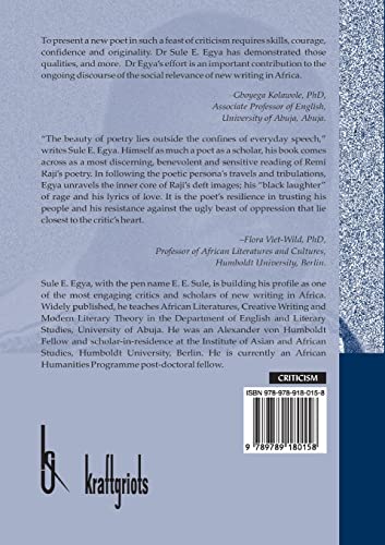 Poetics of Rage. A Reading of Remi Raji's Poetry view 3