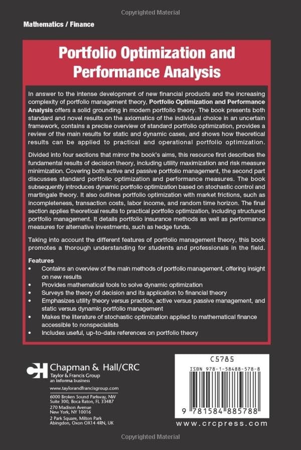 Portfolio Optimization and Performance Analysis (English, Jean-Luc Prigent) view 3