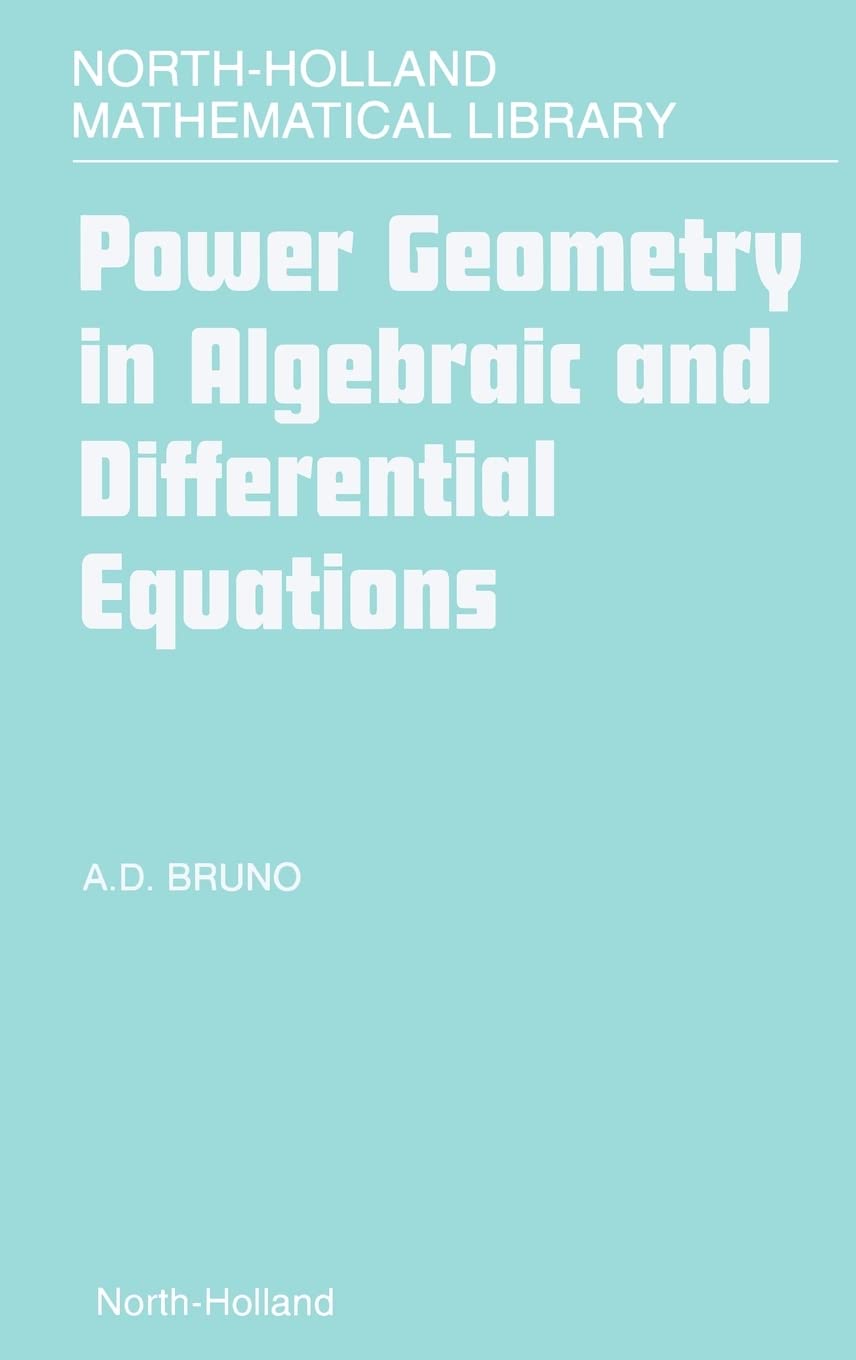 Buy Power Geometry by A. D. Bruno – Math Analysis — BookShops.in