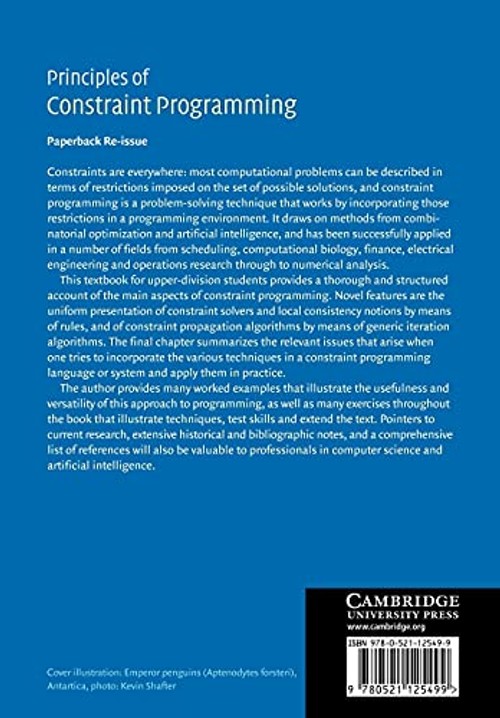 Principles of Constraint Programming – Krzysztof Apt view 3