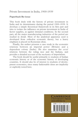 Private Investment in India 1900 1939 (English, Amiya Kumar Bagchi) view 3