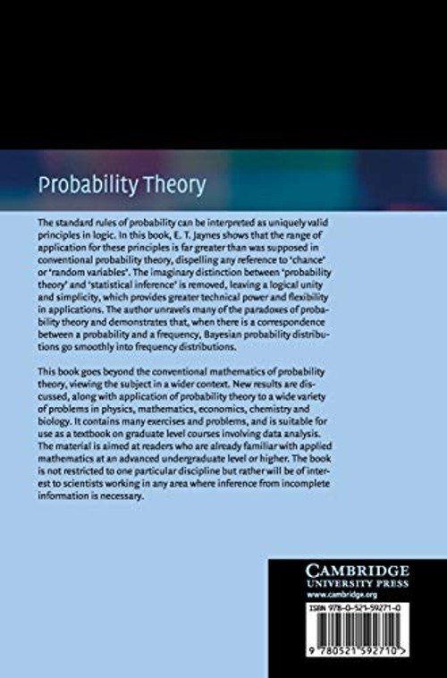Probability Theory: The Logic of Science – E. T. Jaynes Hardcover view 3