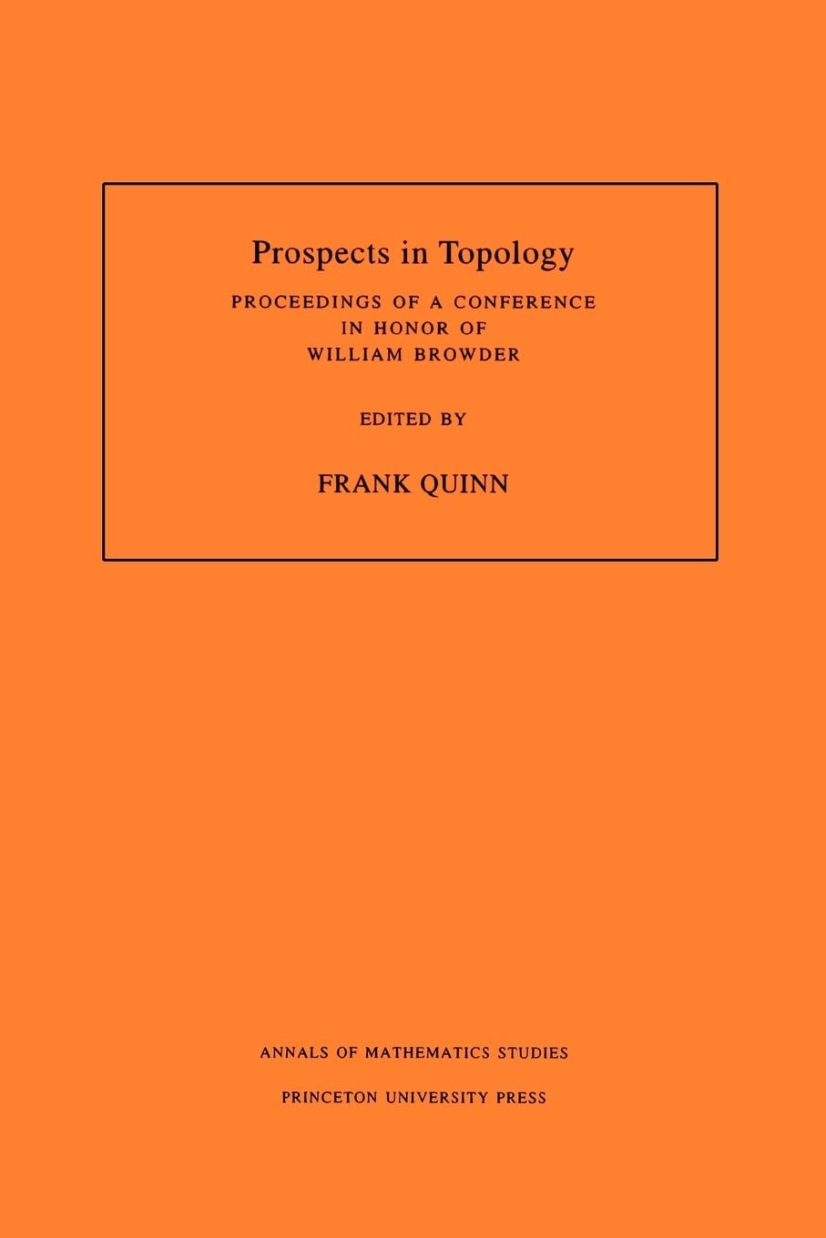 Buy Prospects in Topology (Am-138), Volume 138 (English, Frank Quinn) — BookShops.in