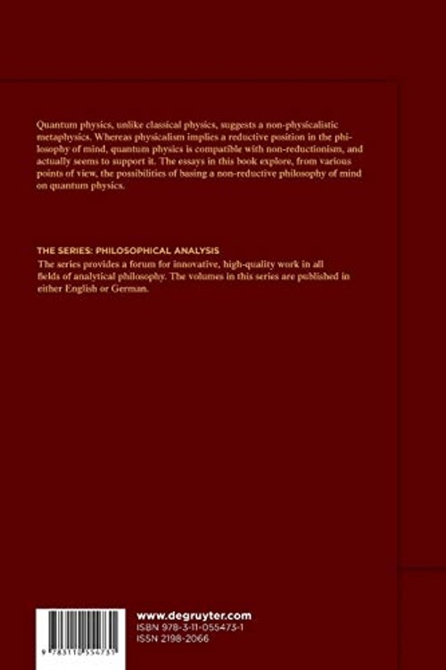Quantum Physics Meets the Philosophy of Mind: New Essays on the Mind-body Relation in Quantum-theoretical Perspective view 3