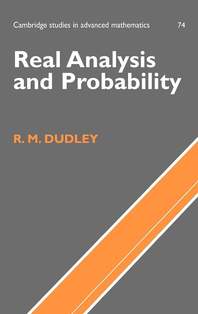 Buy Real Analysis and Probability by R. M. Dudley — BookShops.in