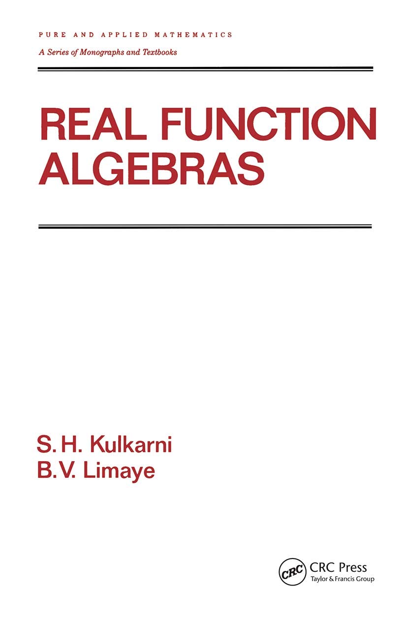Buy Real Function Algebras by S. H. Kulkarni — BookShops.in