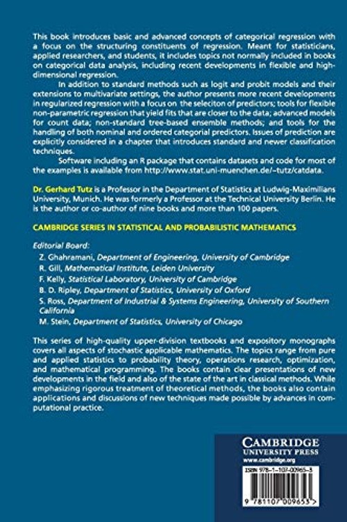 Regression for Categorical Data – Gerhard Tutz – Cambridge University Press view 3