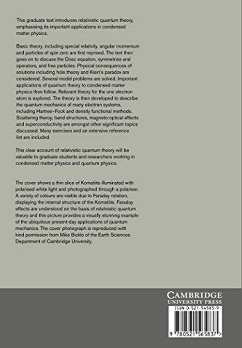 Relativistic Quantum Mechanics by Paul Strange – Cambridge University Press view 3