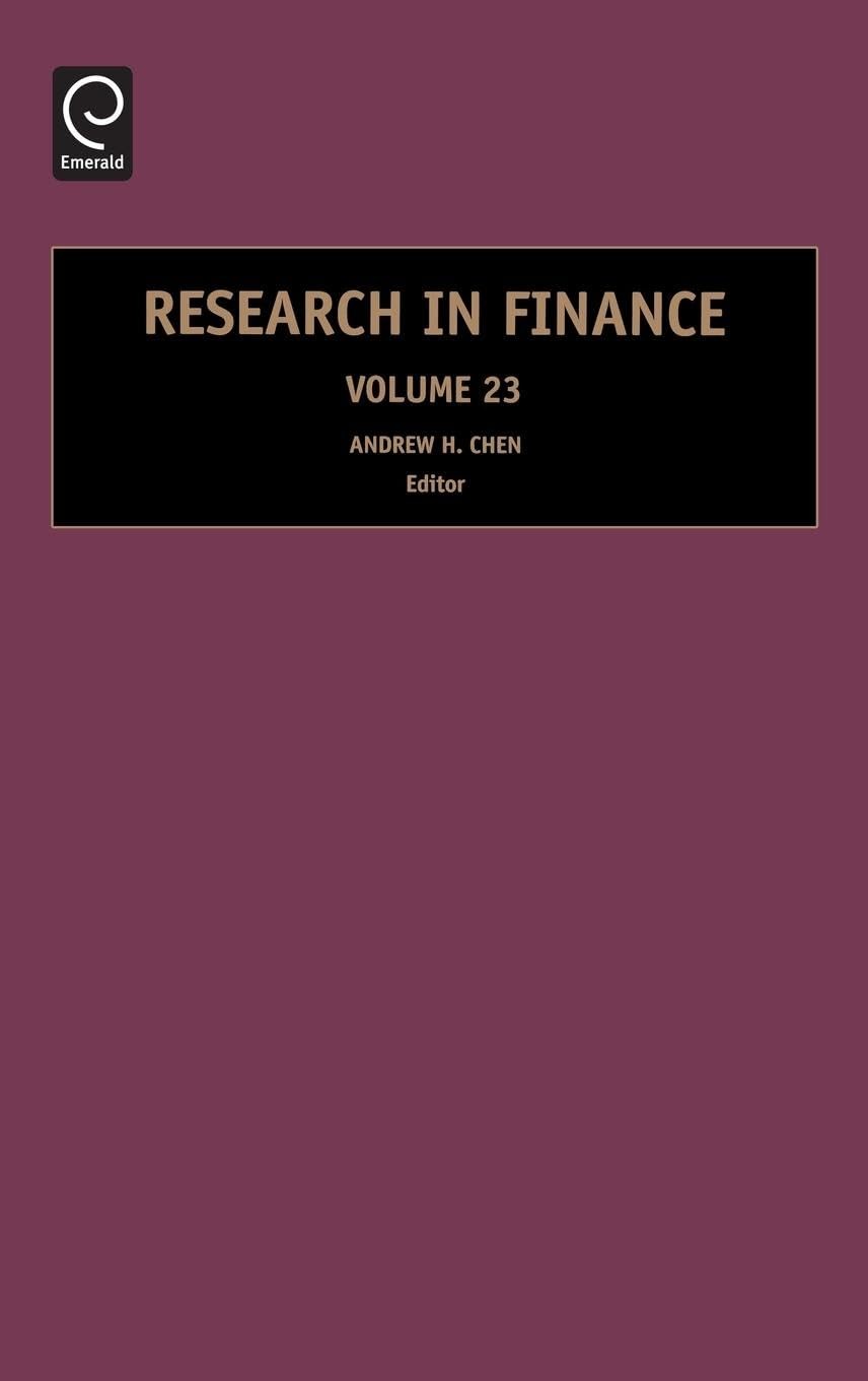 Buy Research in Finance (English, Andrew H. Chen) — BookShops.in
